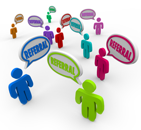 Referral Speech Bubble People New Customers Network Marketing